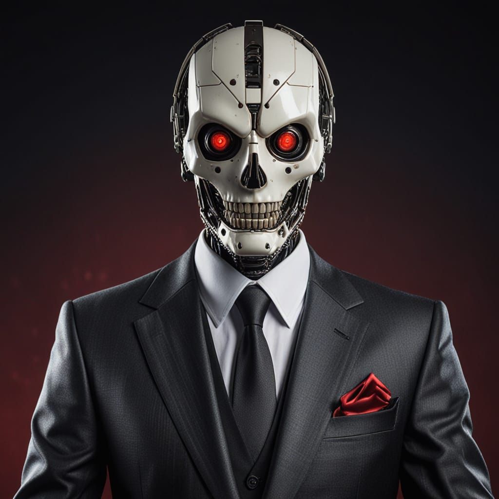 Evil Robot Game Show Host in High Definition