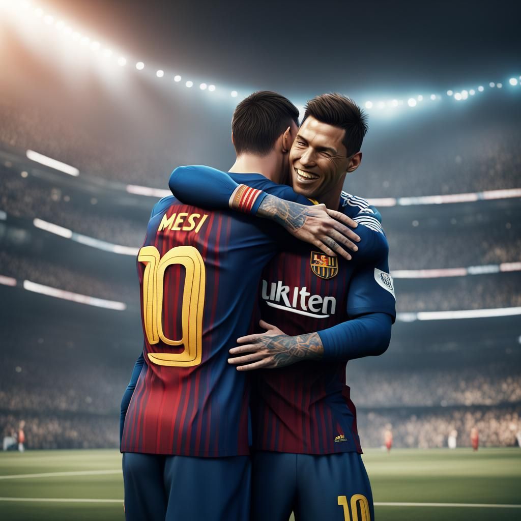 Ronaldo and Messi: Detailed Fantasy Concept Art