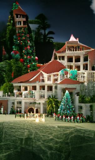 Christmas Mansion Resort in Winter Wonderland