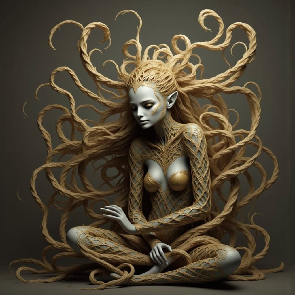 Golden Wisp Learning Mizuhiki Knot Work