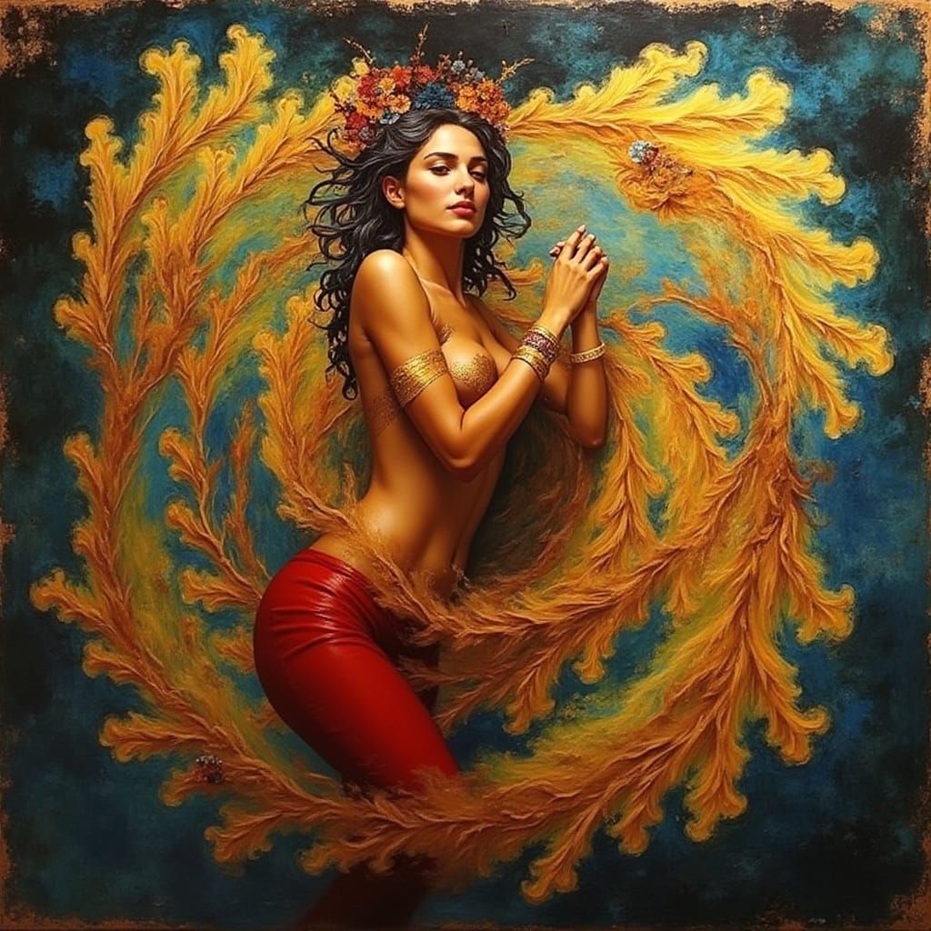 Abstract Swirls and Spirals of Motion