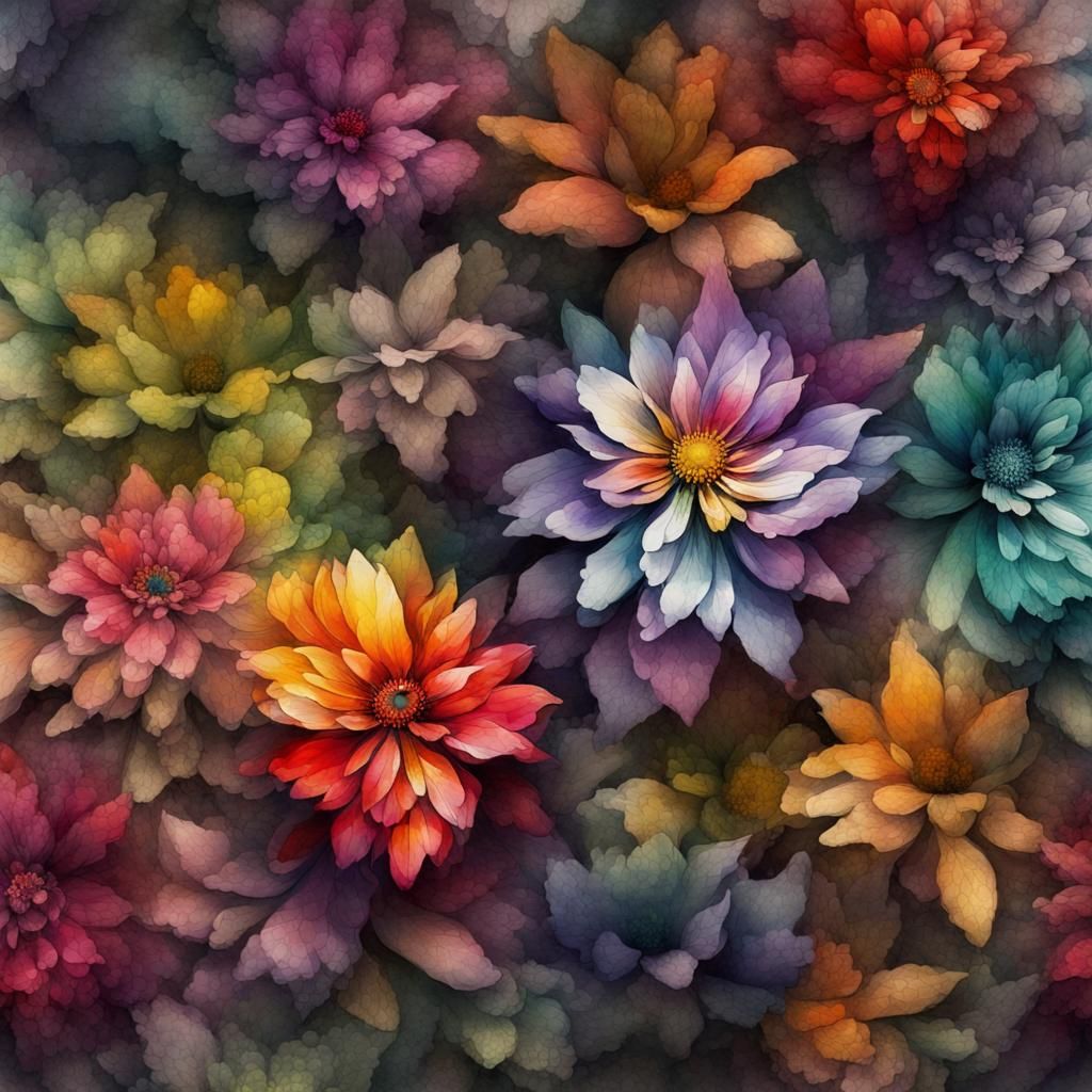 Botanical Watercolor Art Print with Surrealist Elements