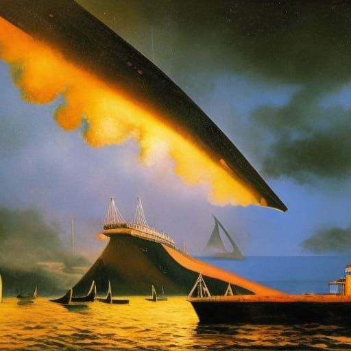 Ancient Greek Nuclear Submarine Underwater: Vivid 3D Renderi...