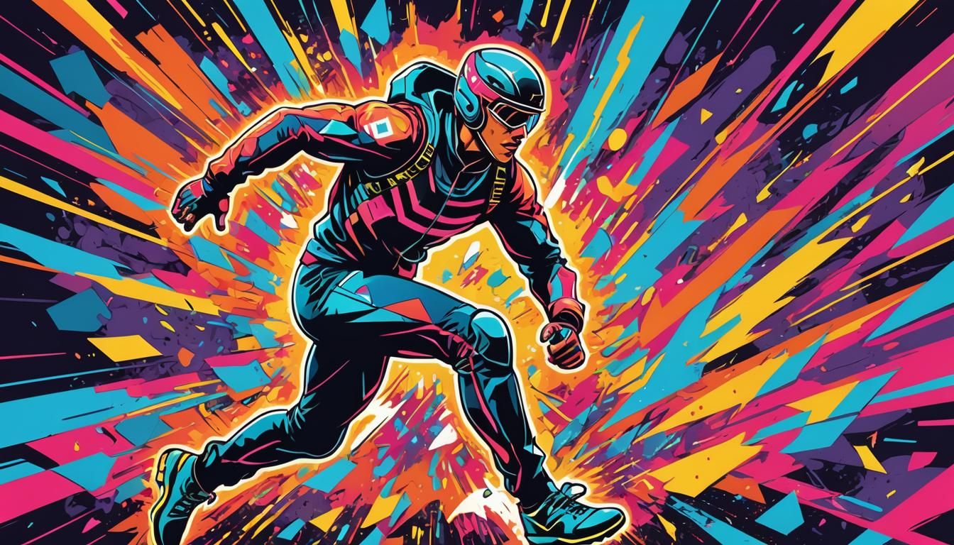 Para-Athlete Breaks Through Barriers in Pop Art Style