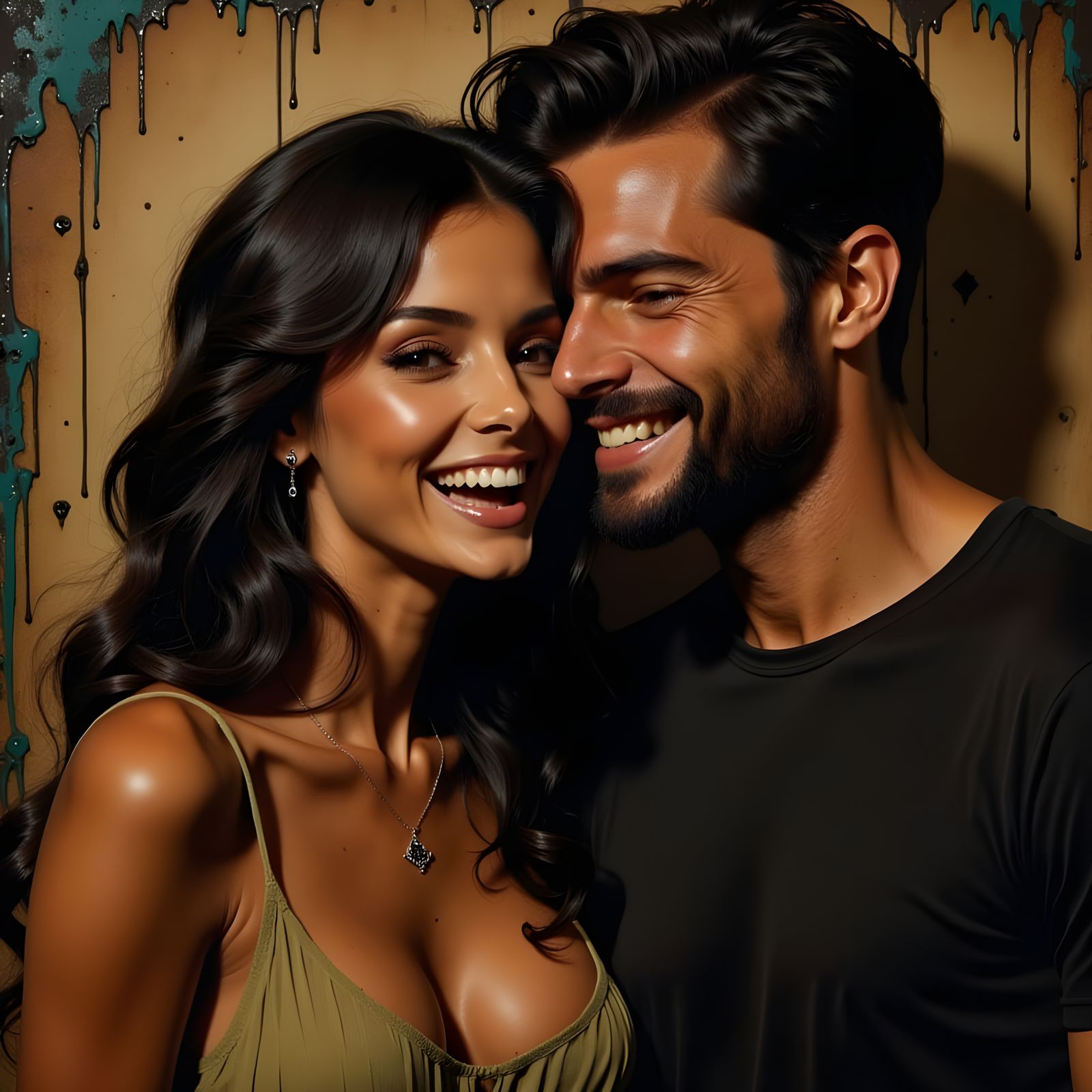 Midnight Encounter in a Post-College Party Scene