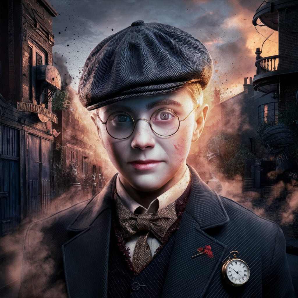 Harry Potter Blends into Peaky Blinders World