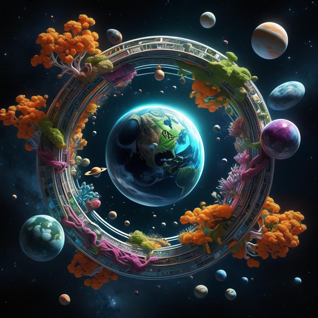 Organic Lifeforms in Space Holding DNA