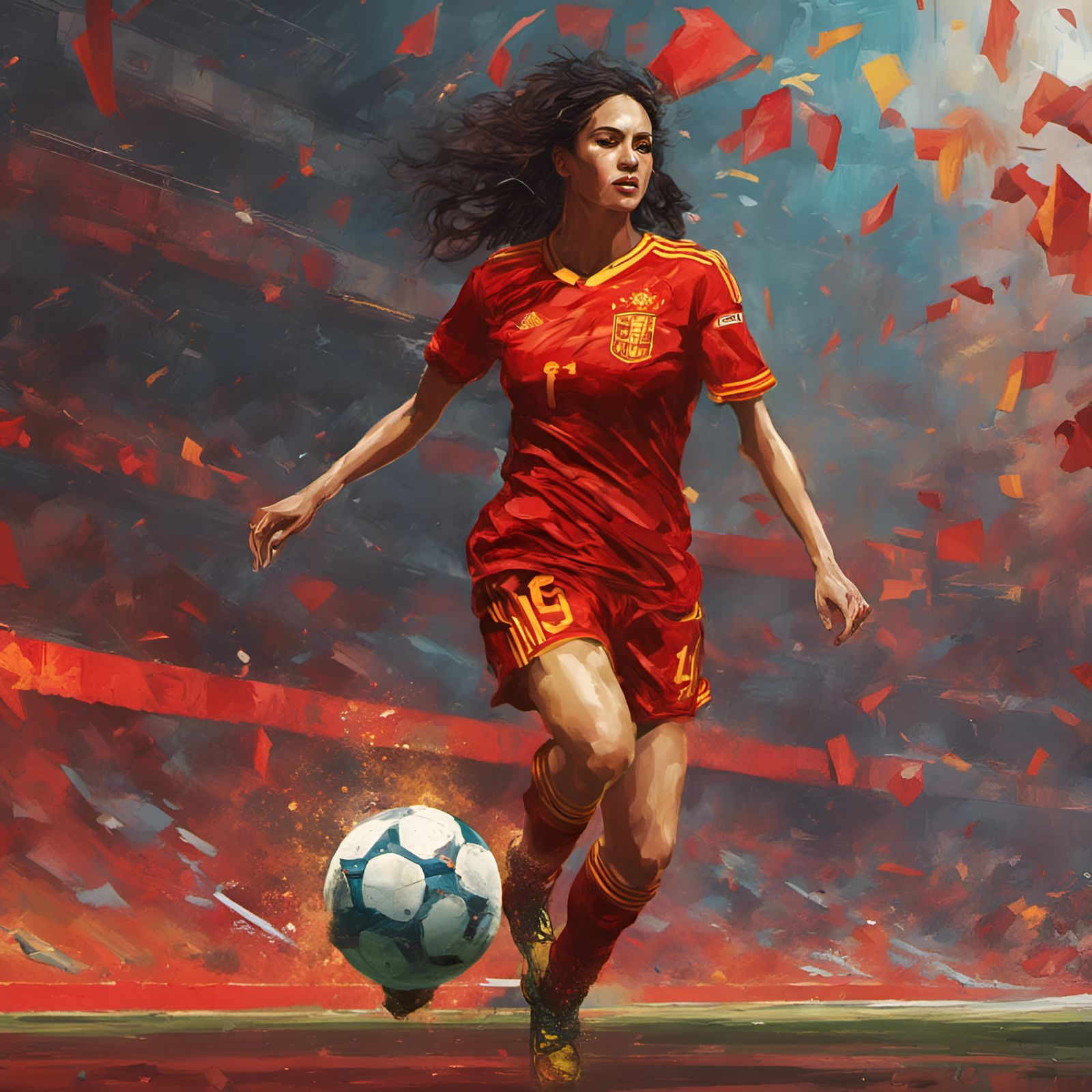 Congrats SPAIN: Salma Paralluelo, Scores WINNING Goal World ...