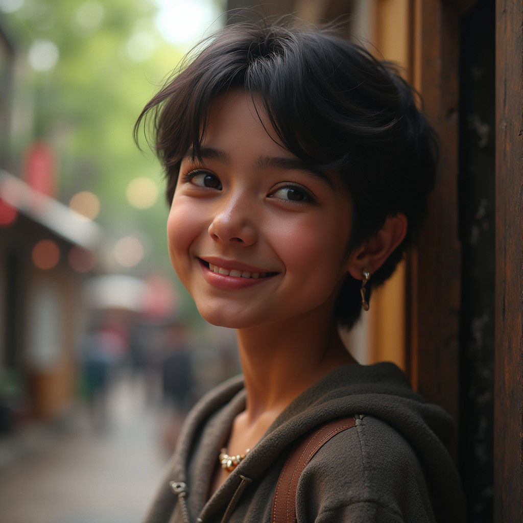 Candid Portrait Captures Natural, Unposed Moment