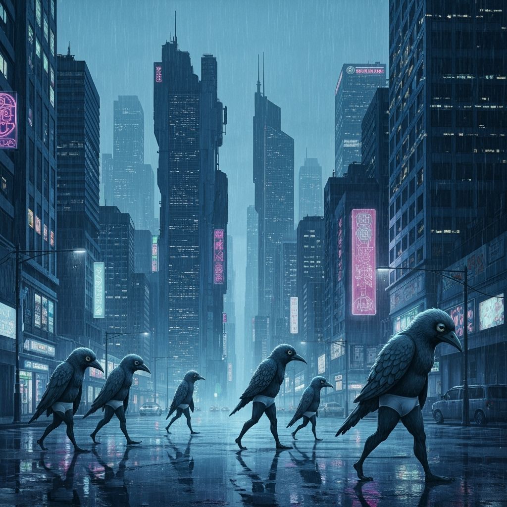 Anthropomorphic Birds in Briefs: Graphic Tennessee Illustrat...