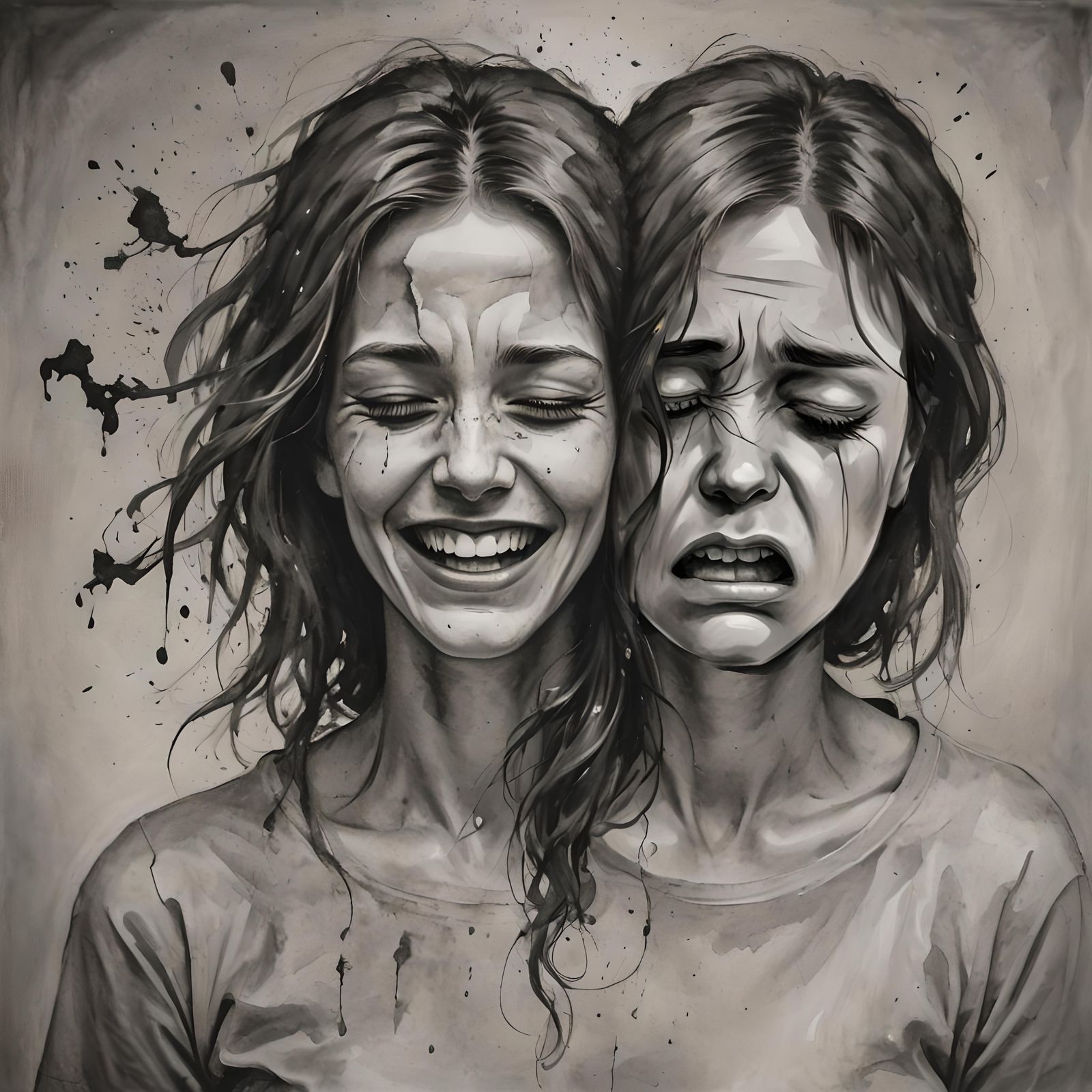 Evocative Image of Sadness, Depression, and Anger