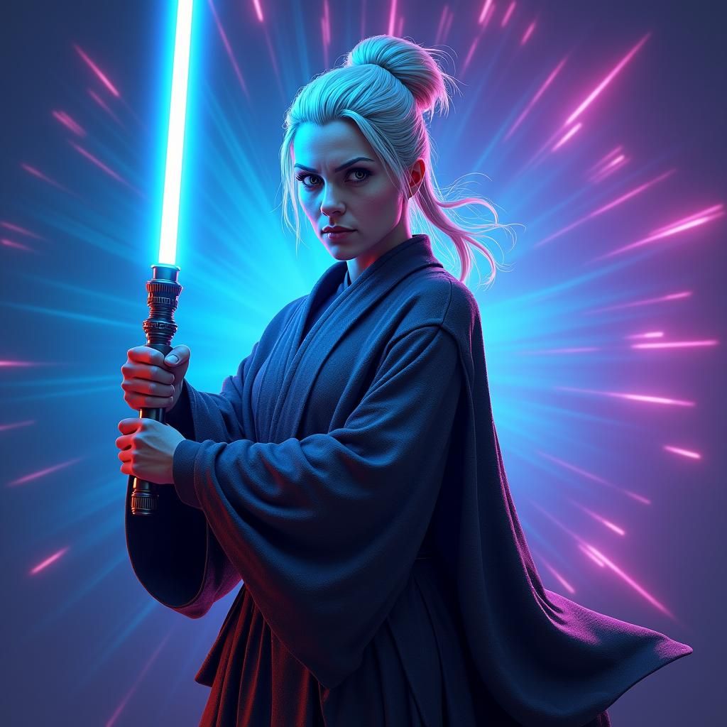 Battle-Hardened Jedi Master in Galactic Dawn: Disney-Pixar S...