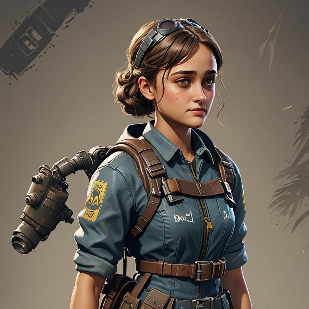 Lucy from Fallout in Fortnite Style as Digital Art