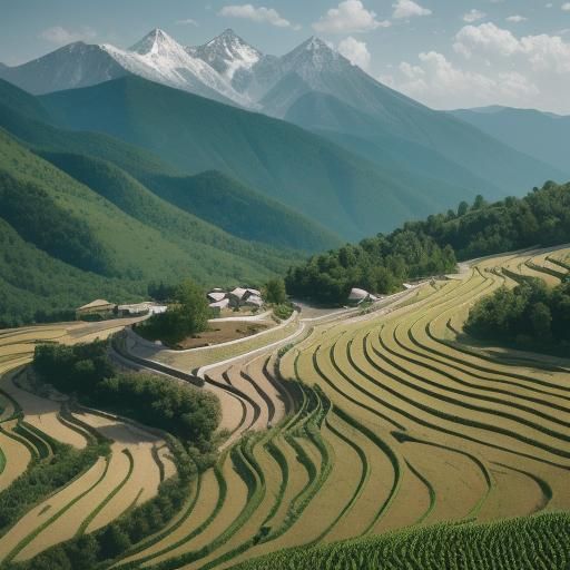 Lush Mountain Terrace Farming, Professional Photography