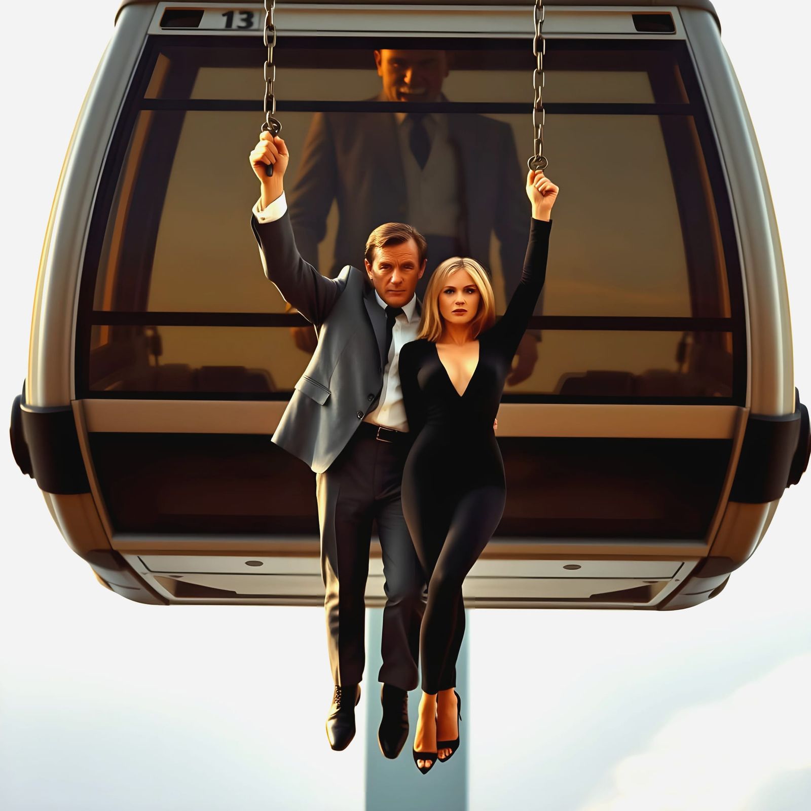 Daring Escape in Mid-Air: Bond and Goodhead Outrun Jaws