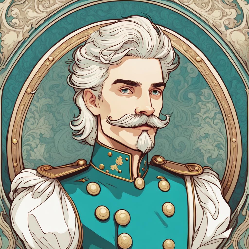 Nutcracker Prince in Art Nouveau Style
