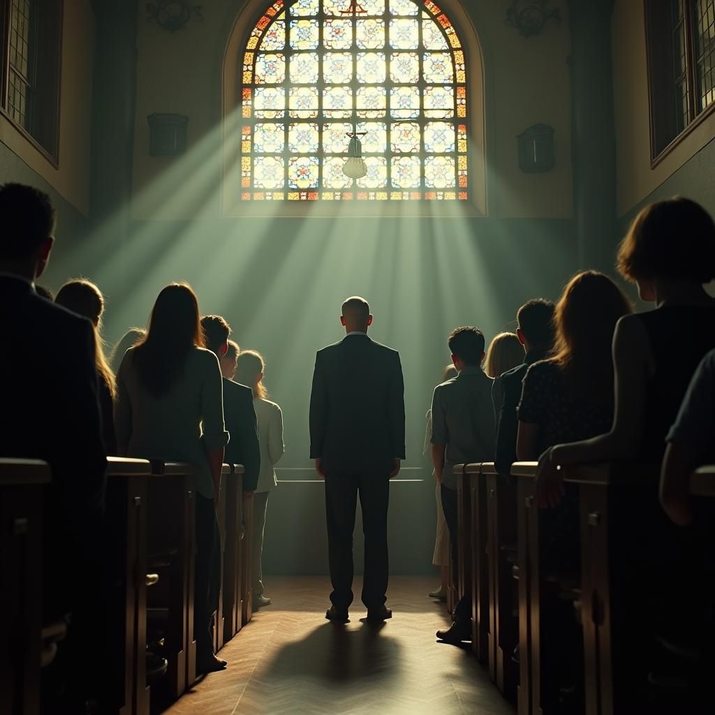 Teacher Judged: Cinematic School Hall Scene