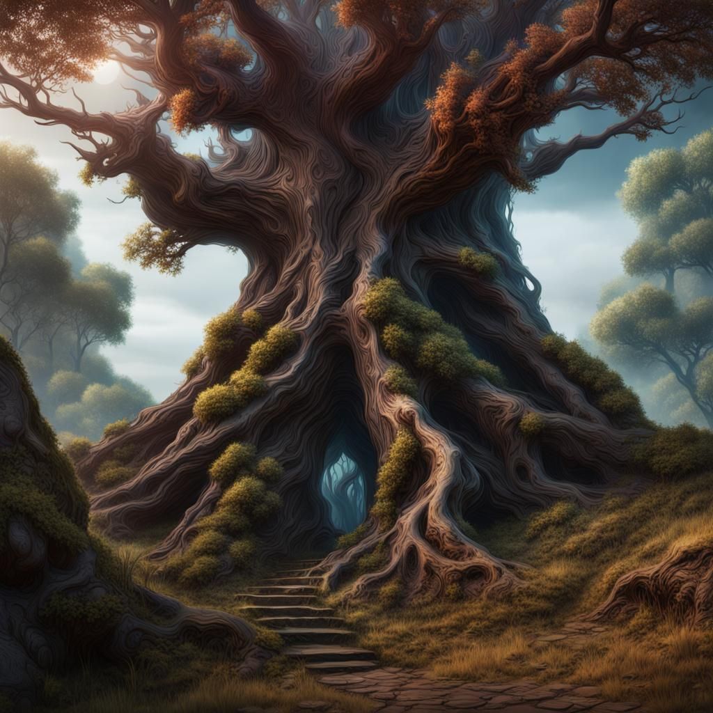 Detailed Tree Ent Matte Painting