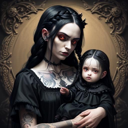 *Absolute perfection"
Gorgeous demon mother
Long blonde brai...