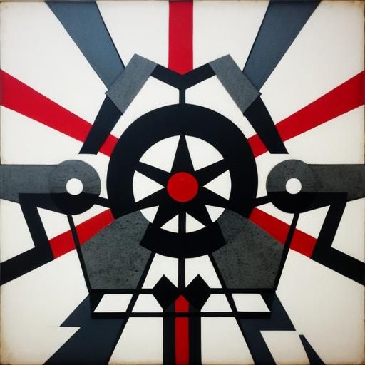 Abstract Geometric Composition in Constructivist Style