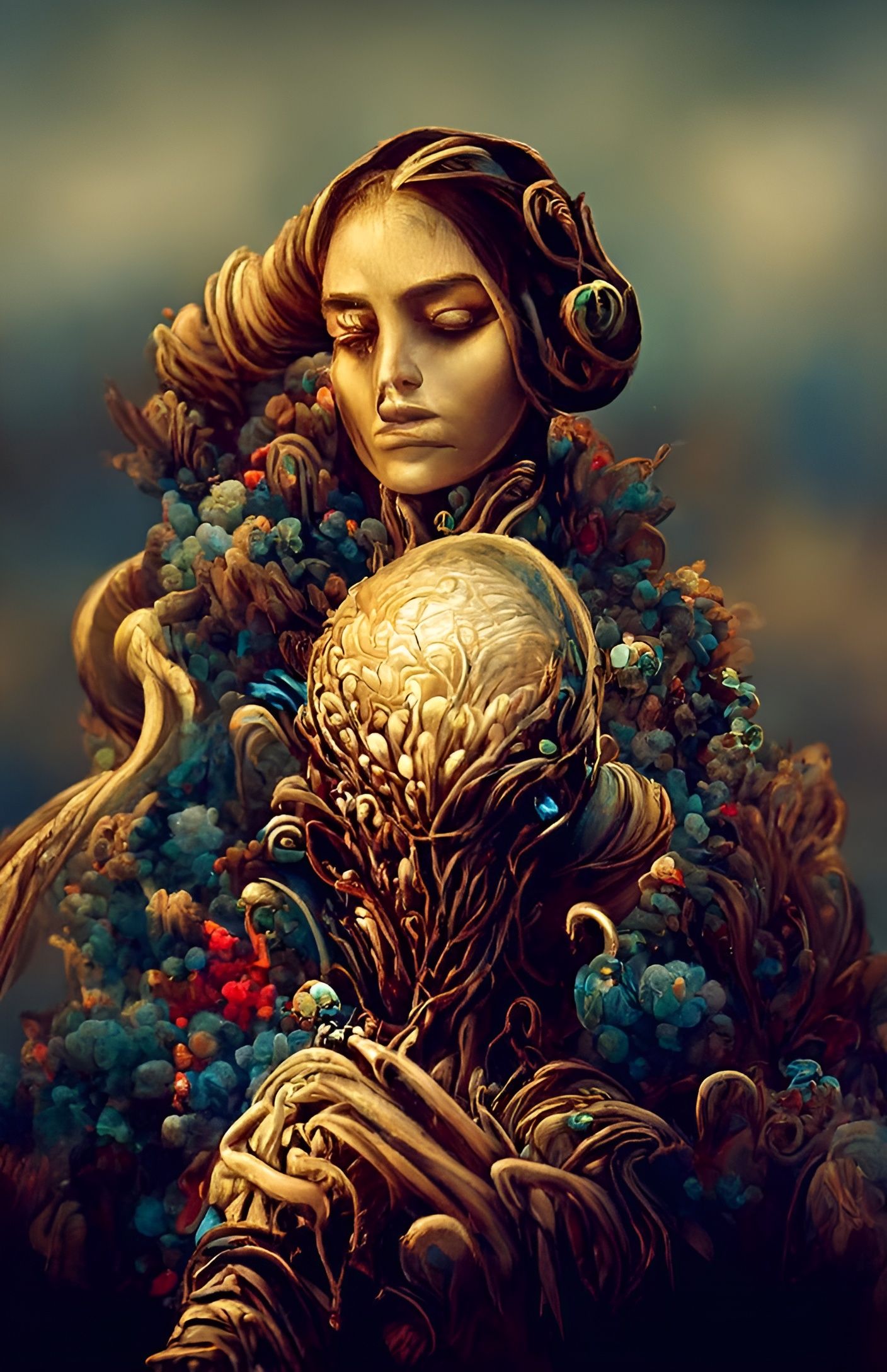 Abstract Personification Digital Painting in 8k Resolution