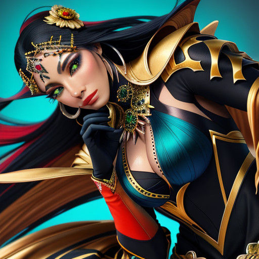 Cinematic Portrait of a Woman in Vivid Colors