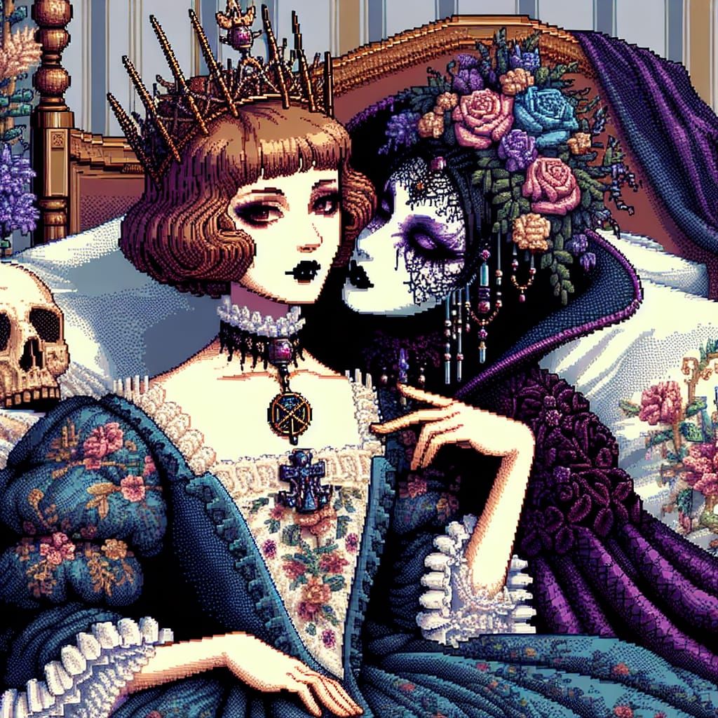 Queen of the Night in Dark Fantasy Style