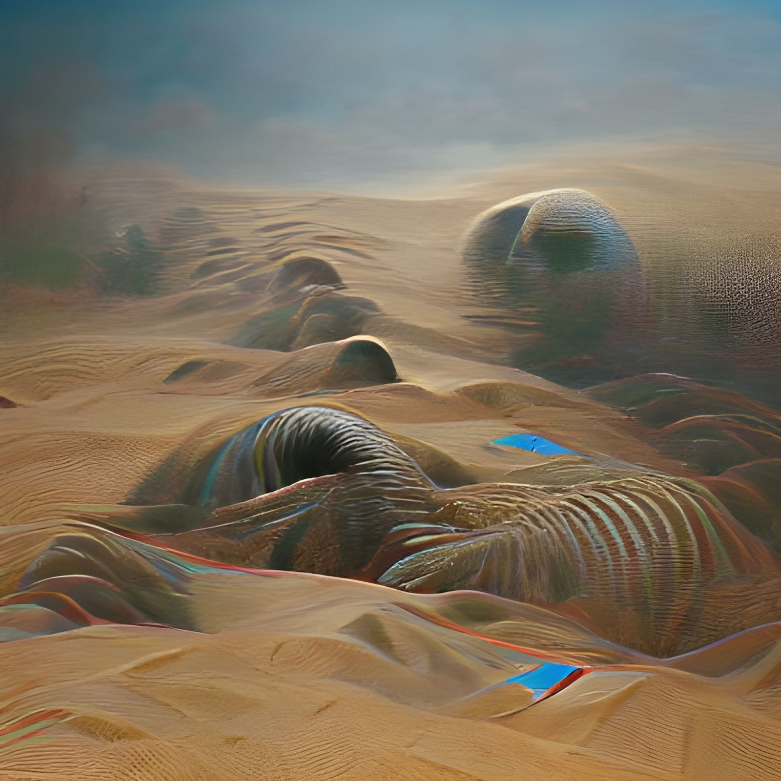 Dune Landscape in Beksinski Style, 8K