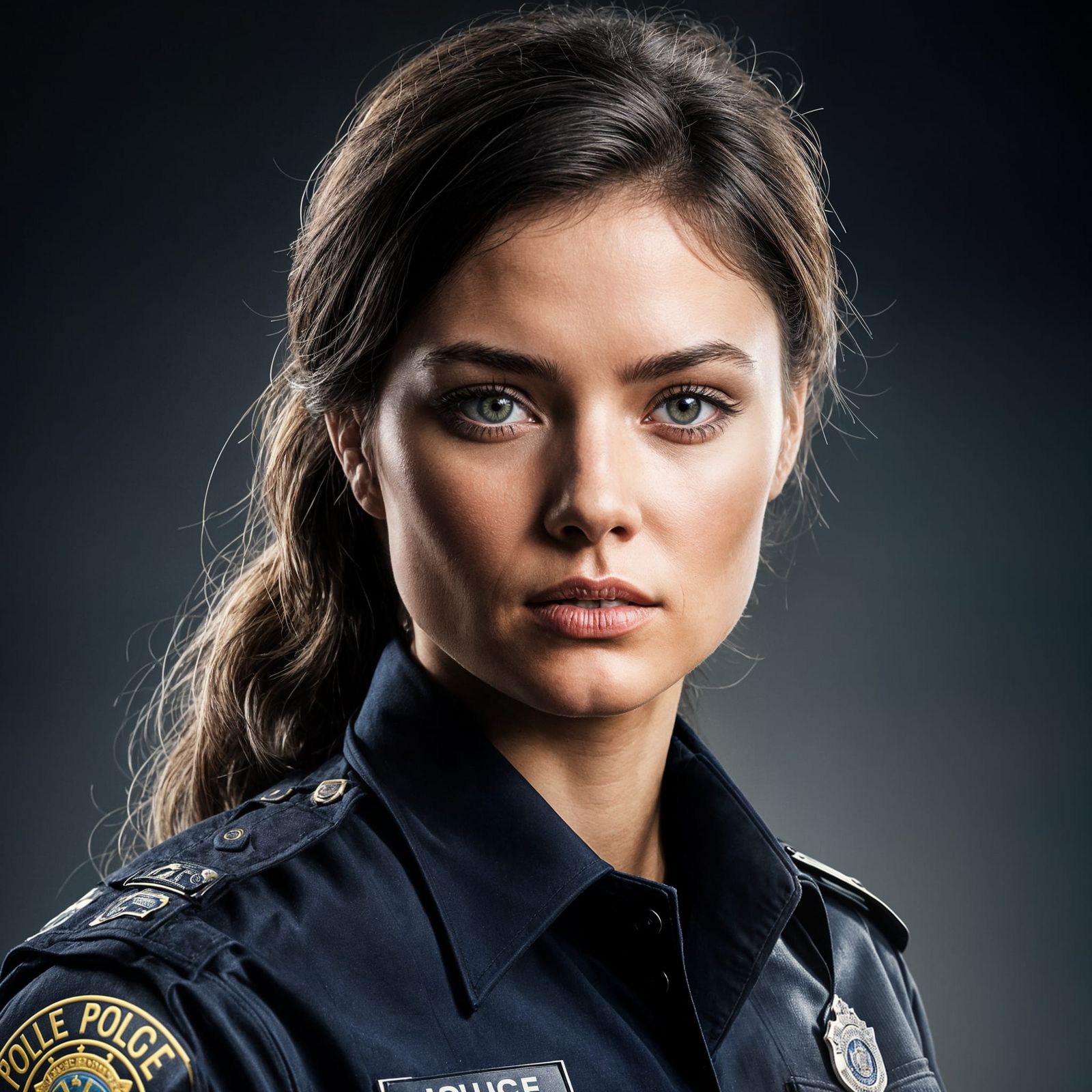 AI Generated Image of a Police Woman