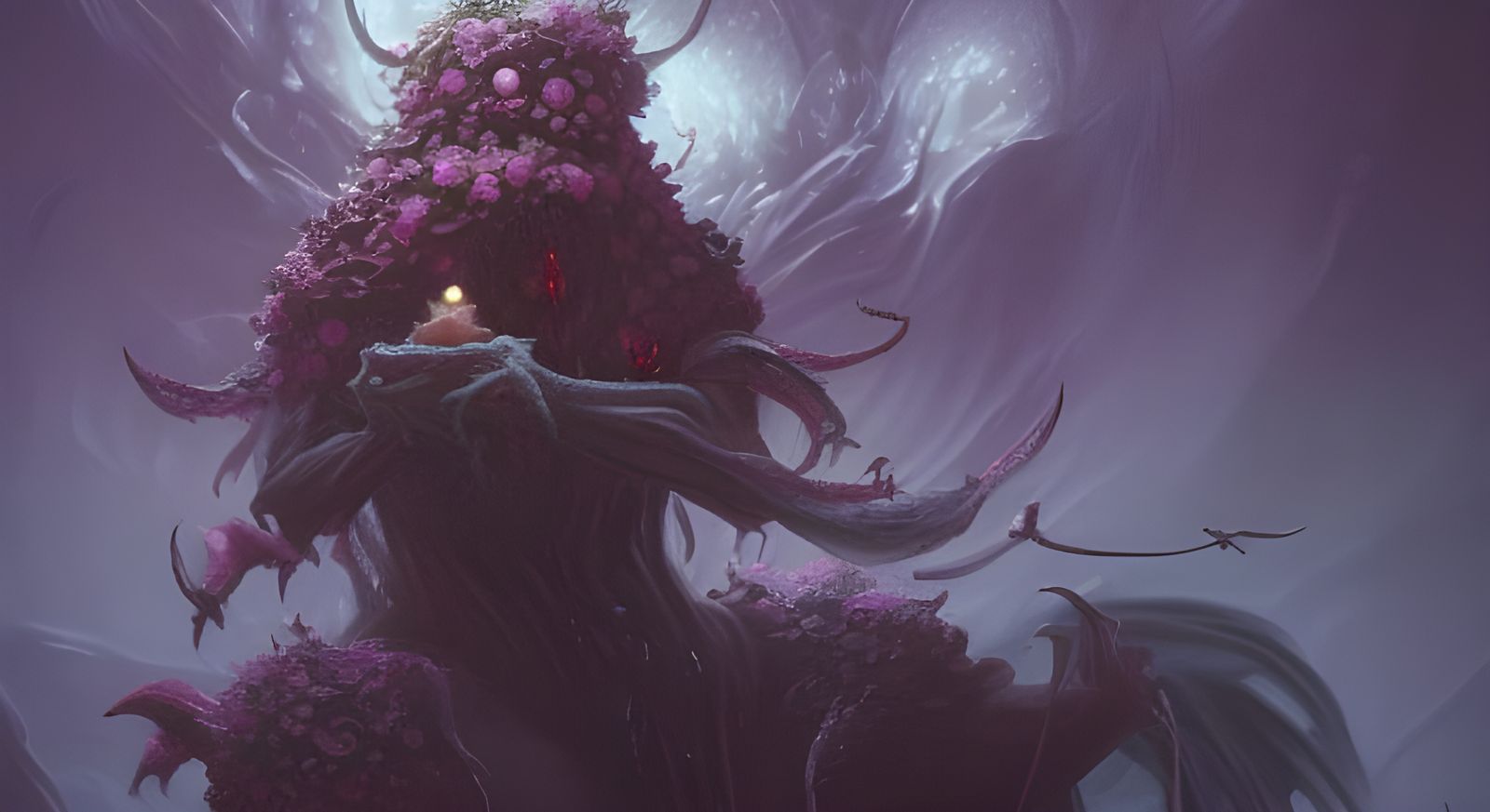 Cthulhu Covered in Flowers: A Dark Fantasy Masterpiece