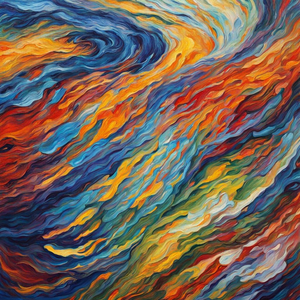 Expressive Portrait in Neo-Impressionist Style