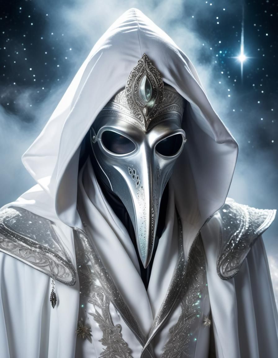 Elven Plague Doctor in Luis Royo Style