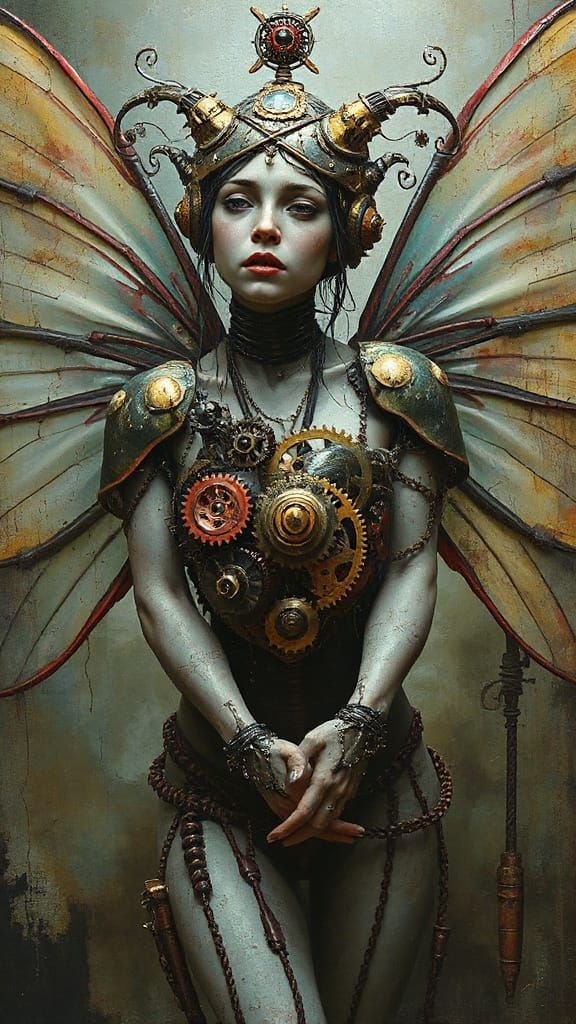 Sad Cyborg Fairy Reveals Mechanical Heart