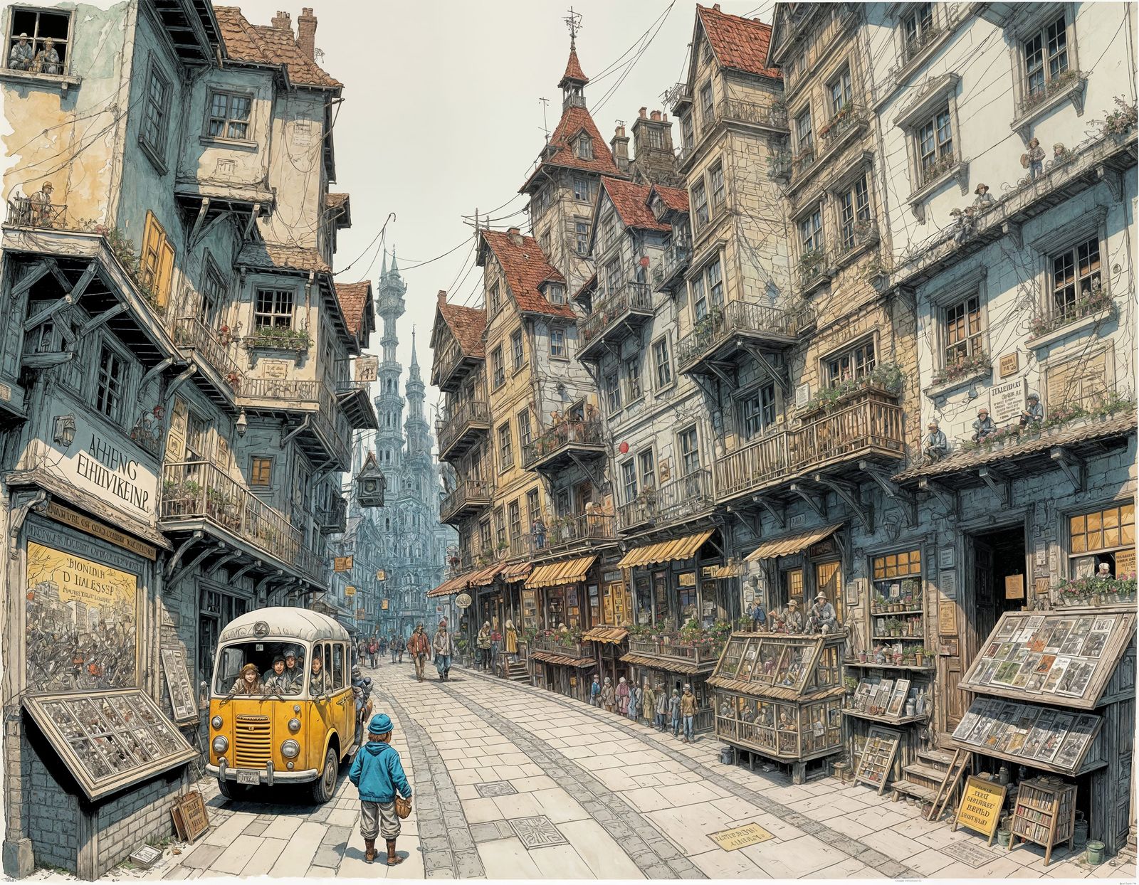 Style of Will Eisner, Mattias Adolfsson and Quentin Blake