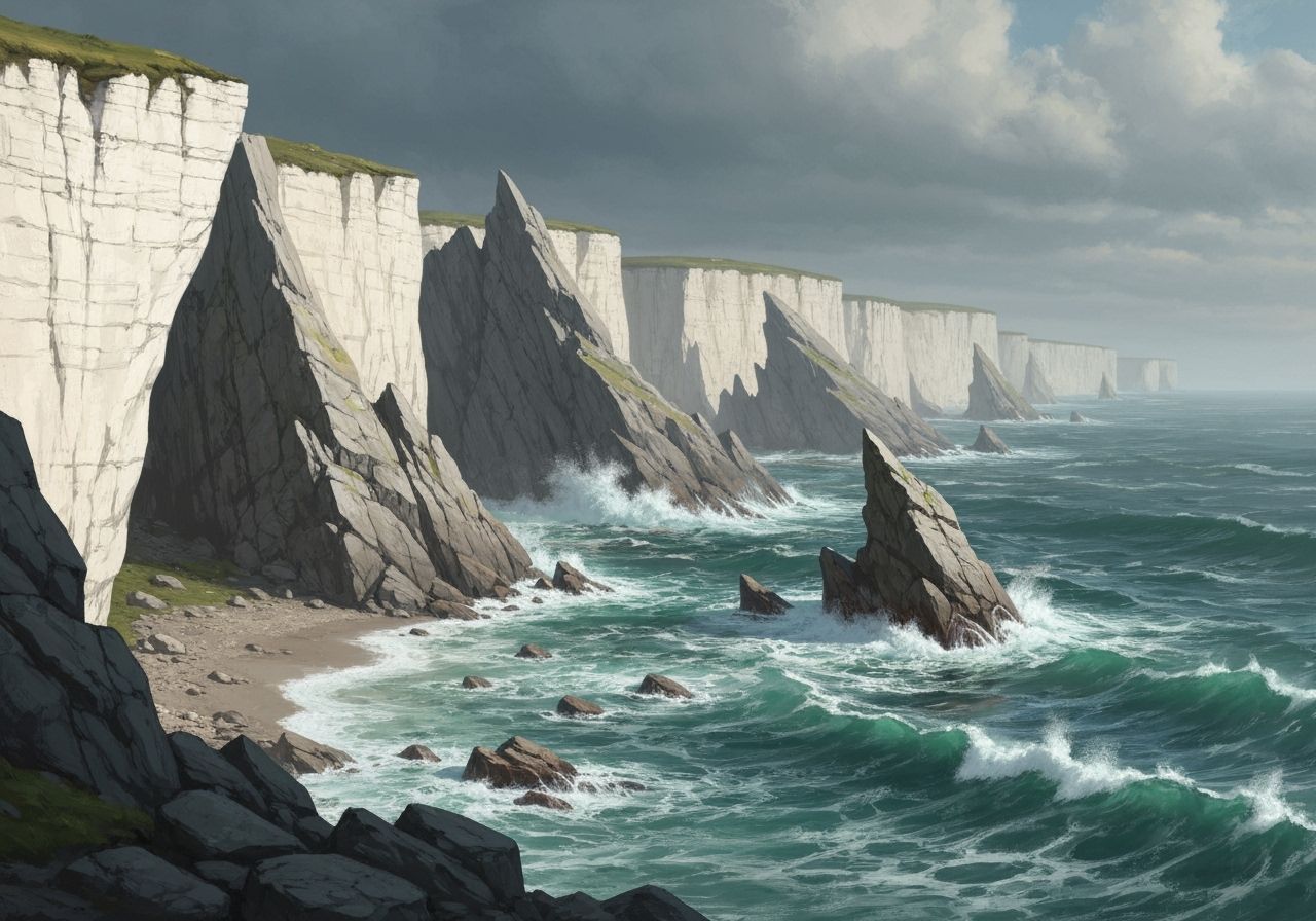 Turbulent Coastline with Bioluminescent Lighting