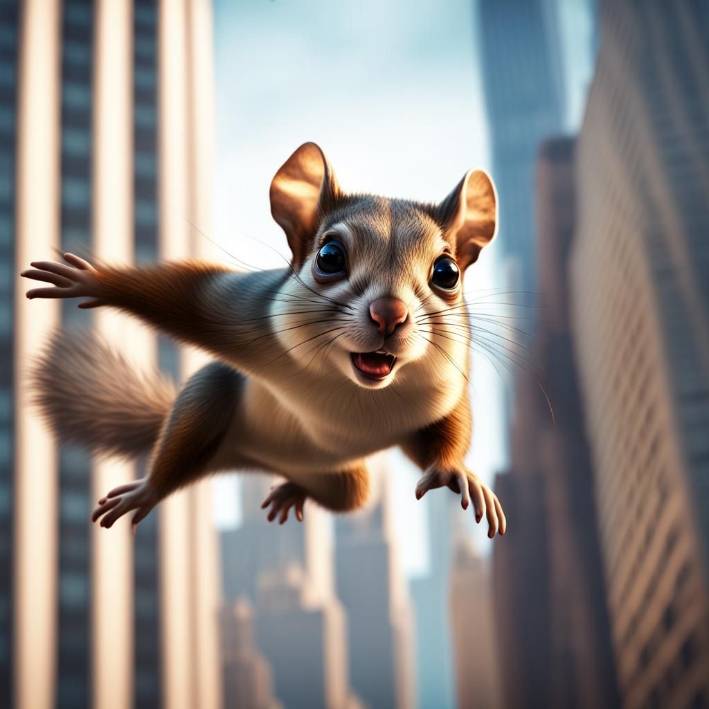 Happy Flying Squirrel