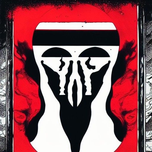 Apocalyptic Horror Scene in Engraving Style