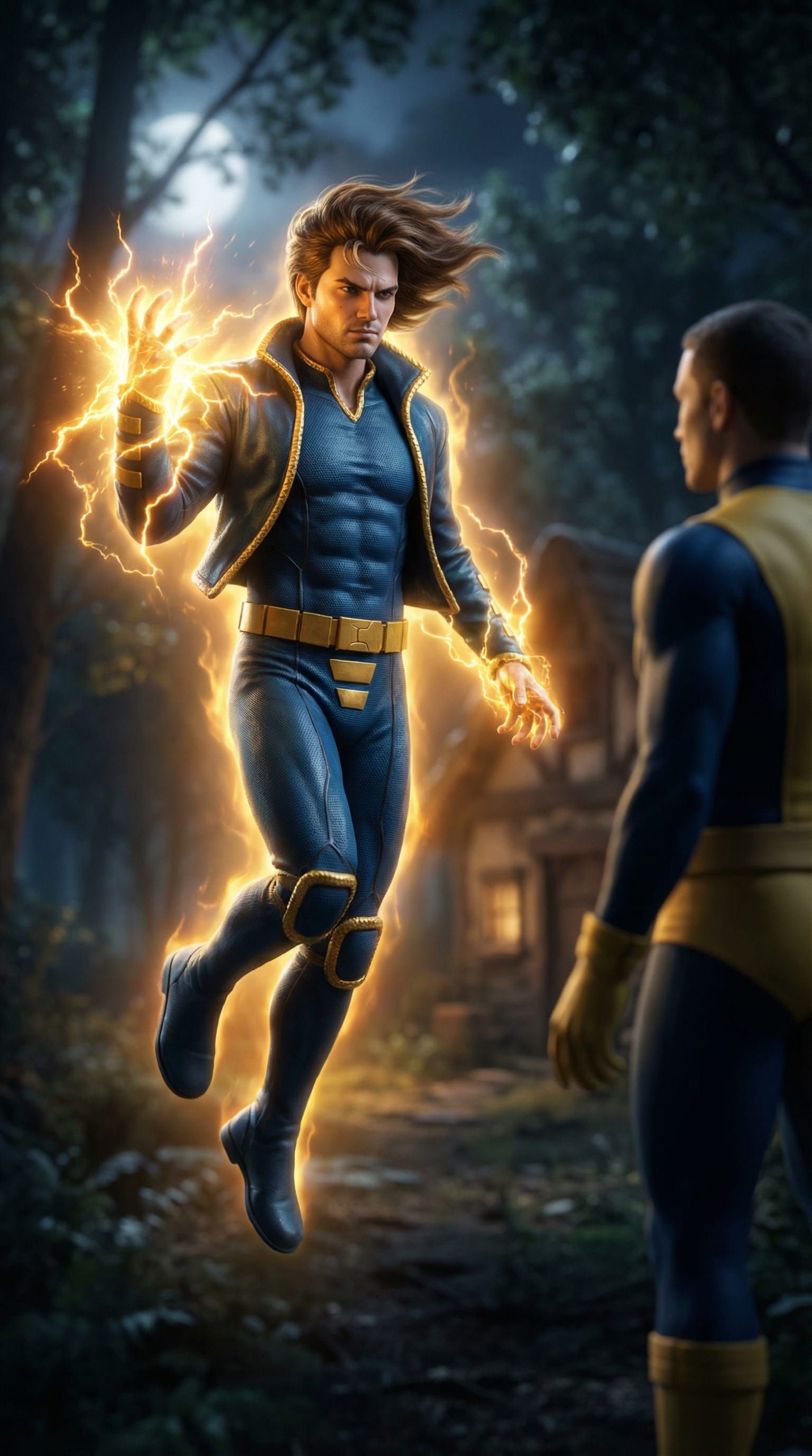 X-Man Confronts Q in Energetic Night Battle