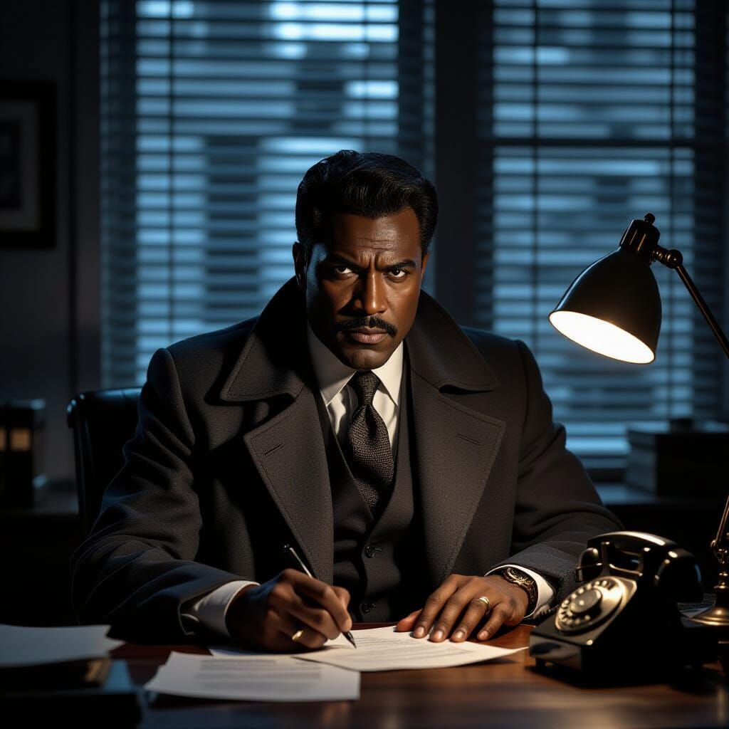 Moses Gunn as a Black Shamus in Noir Detective Agency