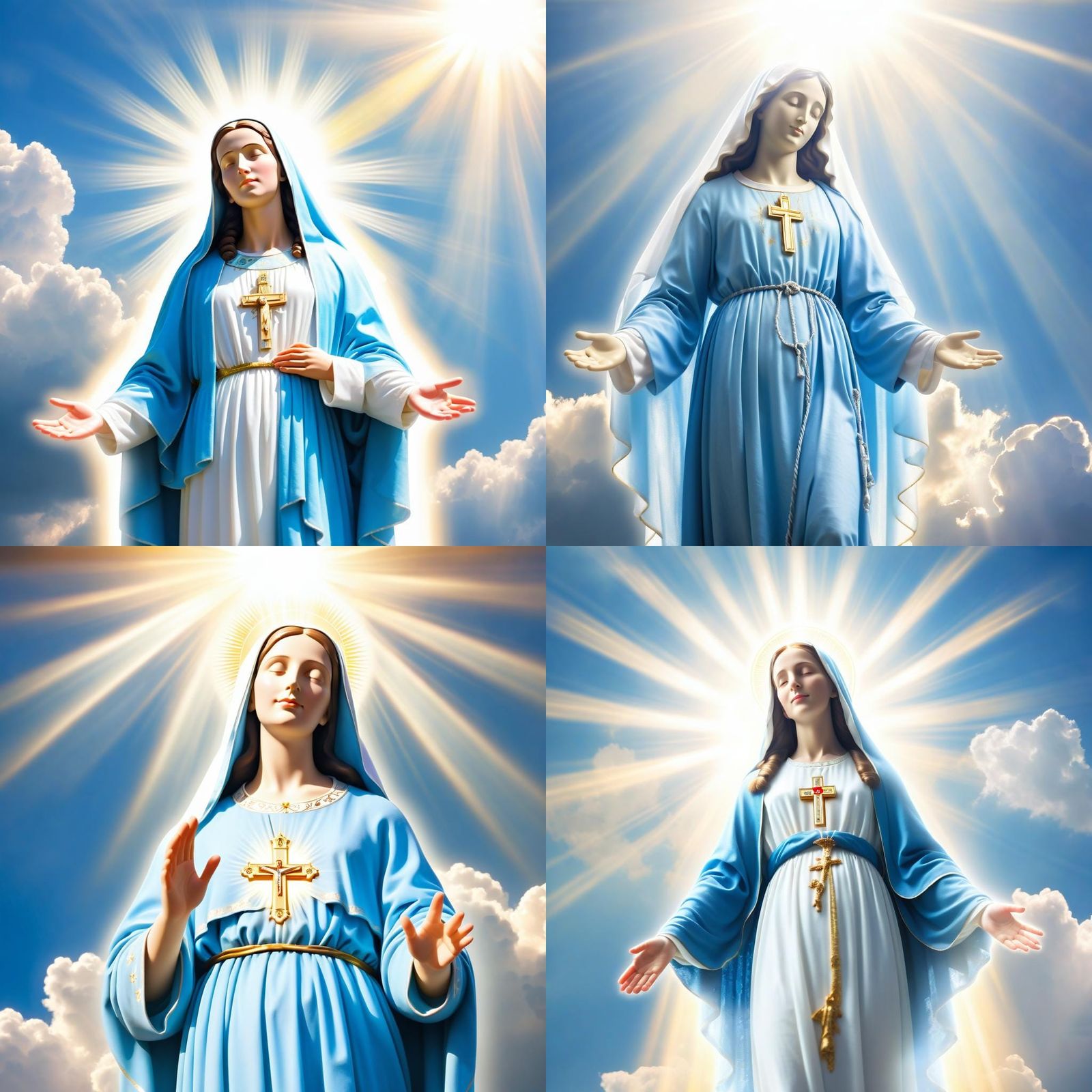 Magnificent Holy Virgin Mary in Divine Light