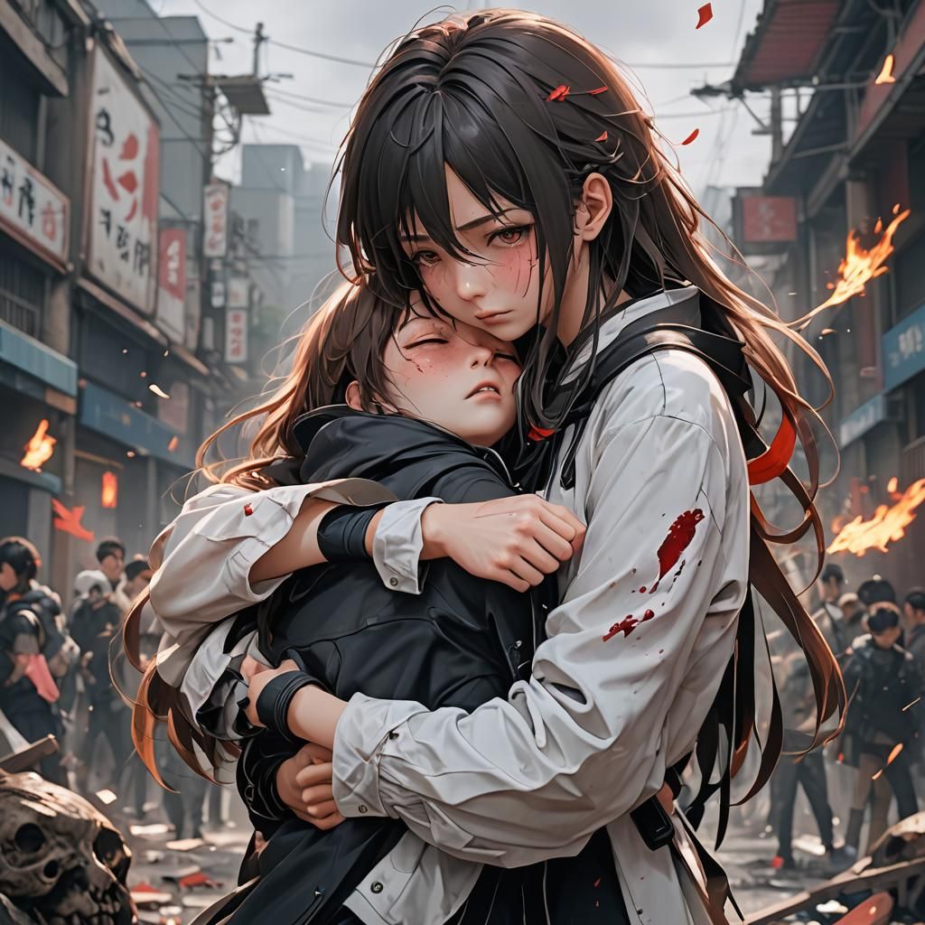 Despair and Loss: 3D Anime Art