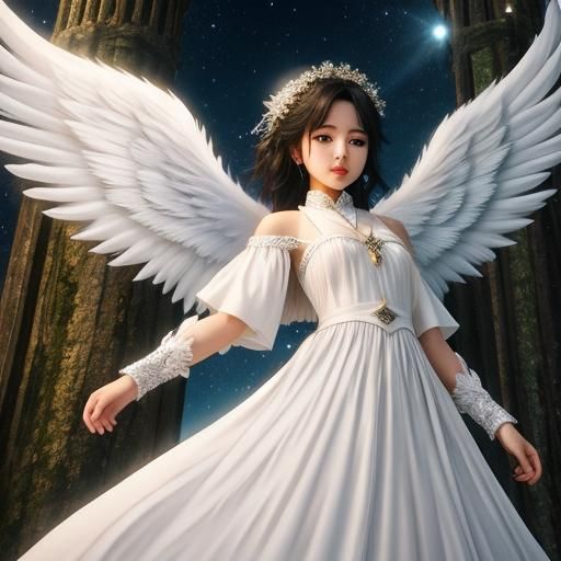 Ethereal Angel with Wings