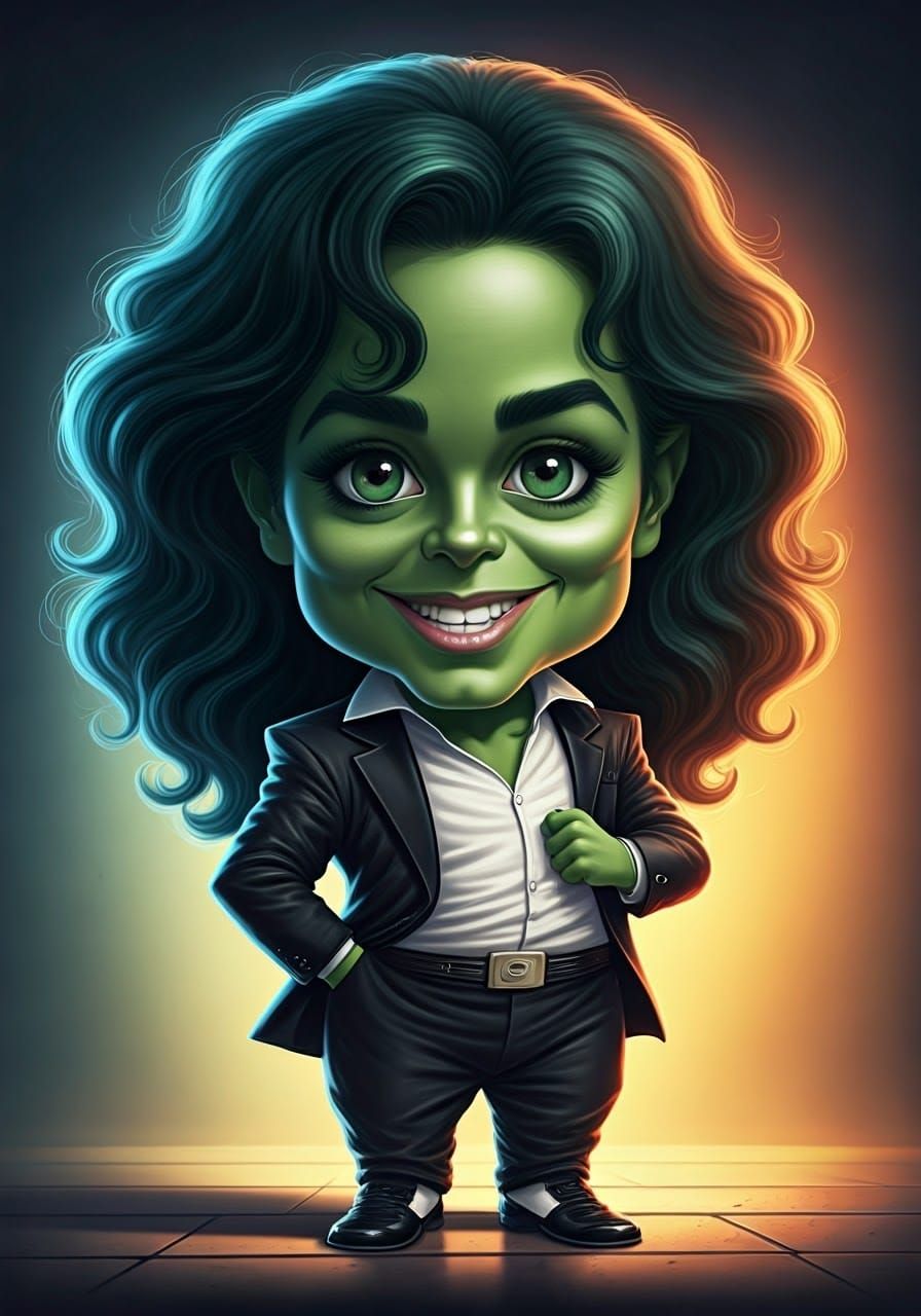 Funny Baby She-Hulk Dancing as Michael Jackson