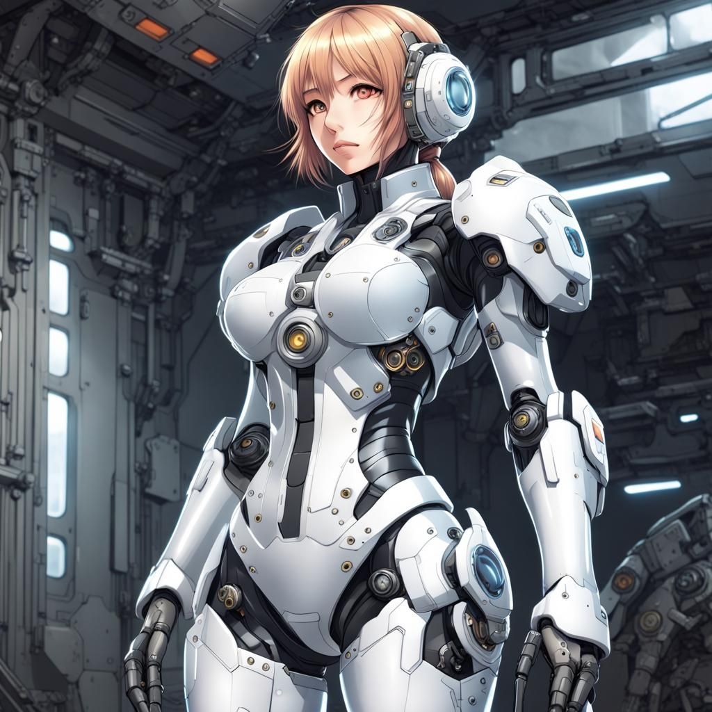 A mechanical anime girl...