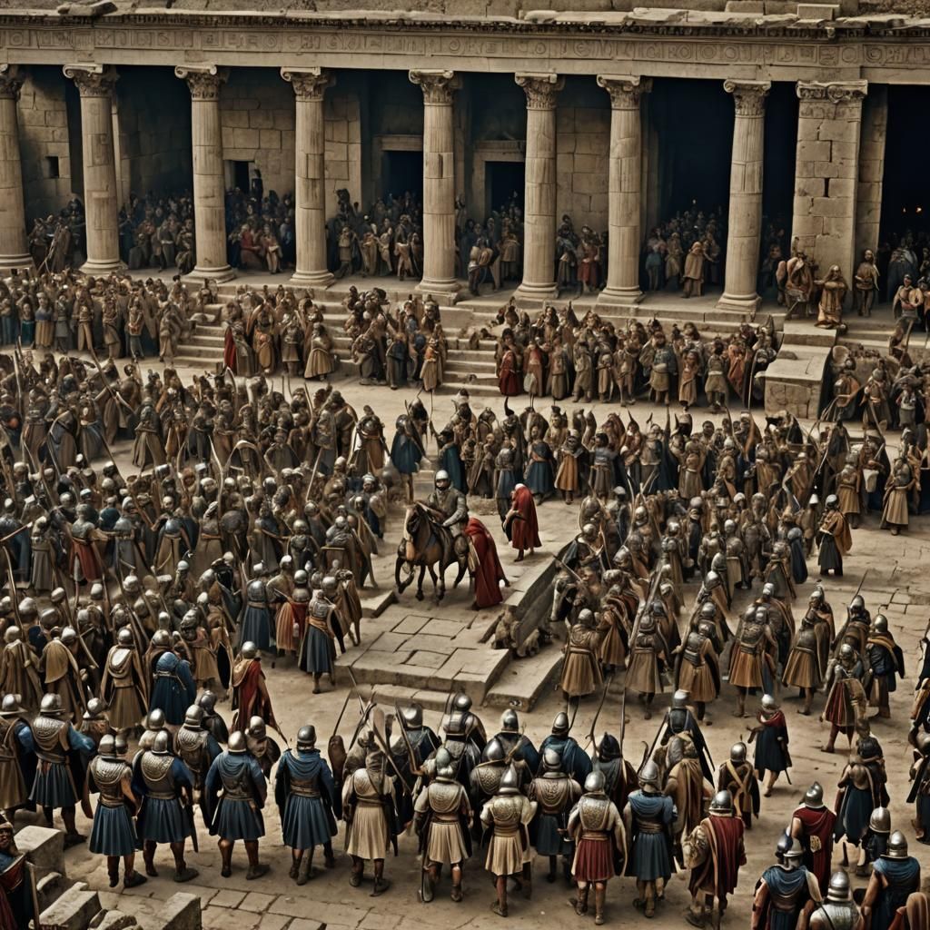 Hyperrealistic Siege of Troy in High Definition