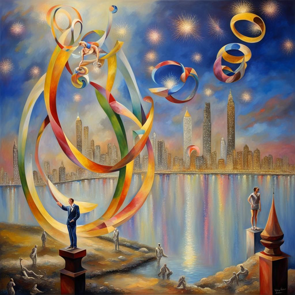 Surreal and Sparkling Olympics Celebration