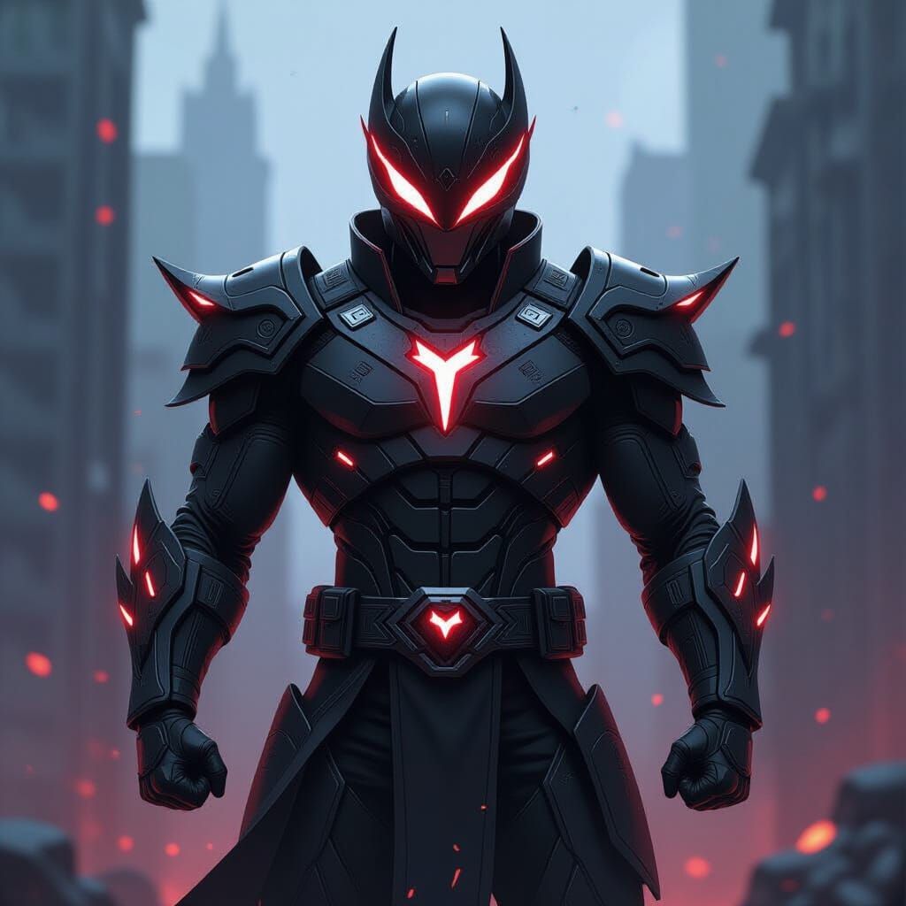 Black Nexus Hellhound Power Ranger Concept Art