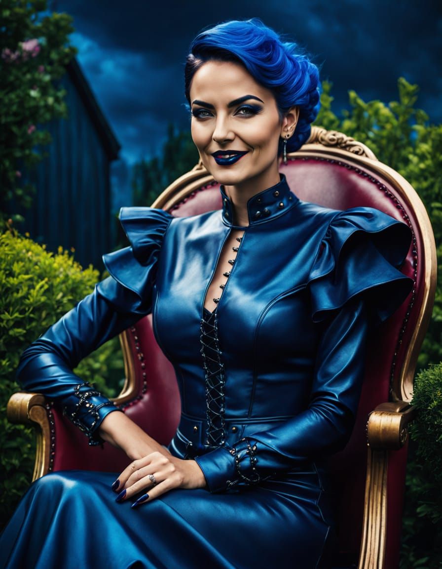 Dark Pop Art Portrait of a Gothic Woman