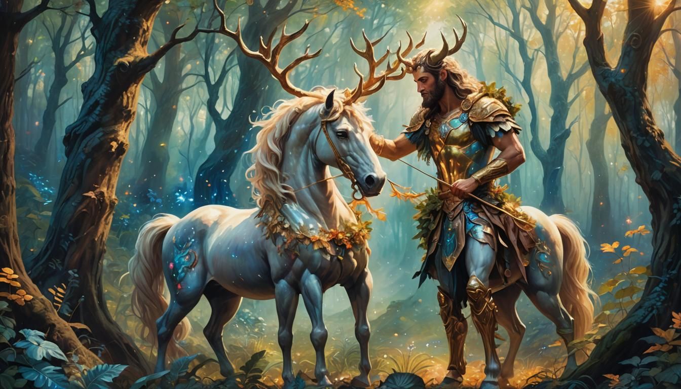 A mythical centaur herond.