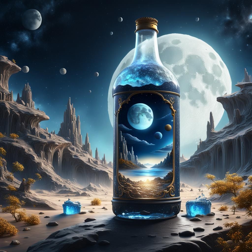 Universe in a Bottle: Detailed Fantasy Concept Art